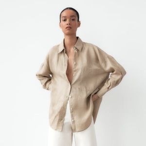Zara linen shirt